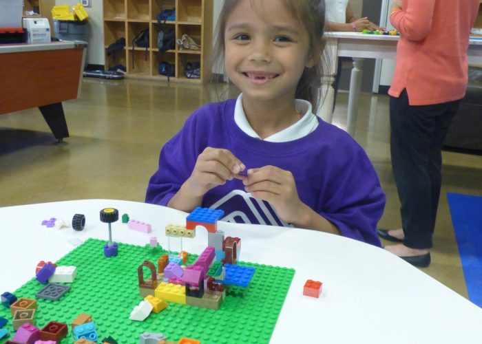 steam makerspace little girl lego